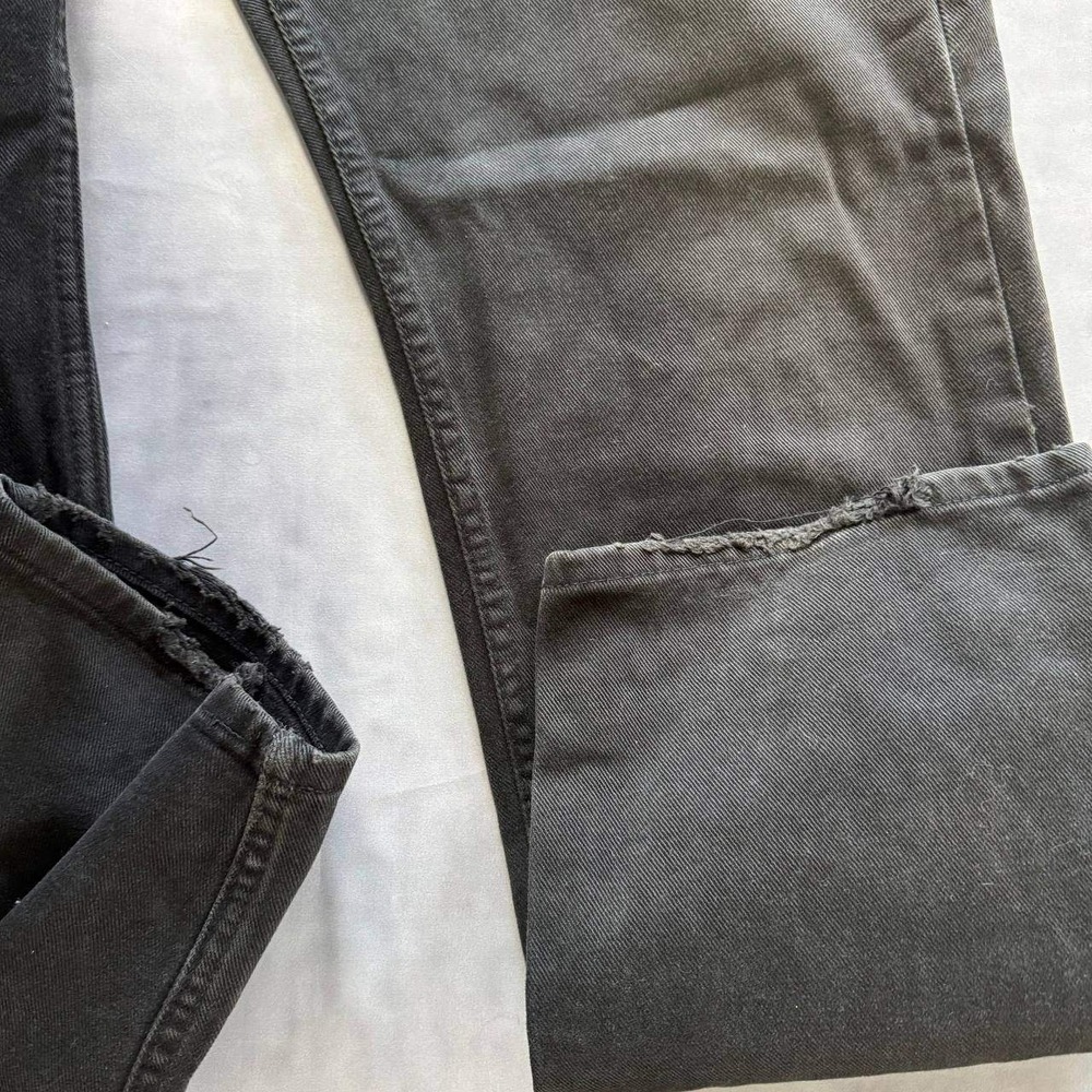 Levis 501 Vintage 90s Mens 32x30 Faded Black Straight Leg Made in USA Jeans - Picture 12 of 13